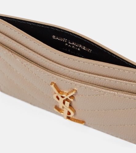Porte-cartes Monogram en cuir - Saint Laurent - Modalova