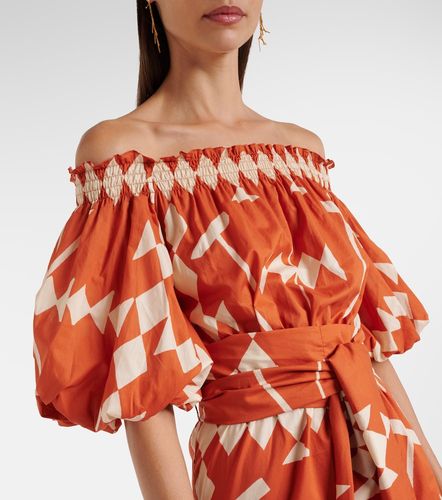 Robe midi imprimée en coton - Johanna Ortiz - Modalova
