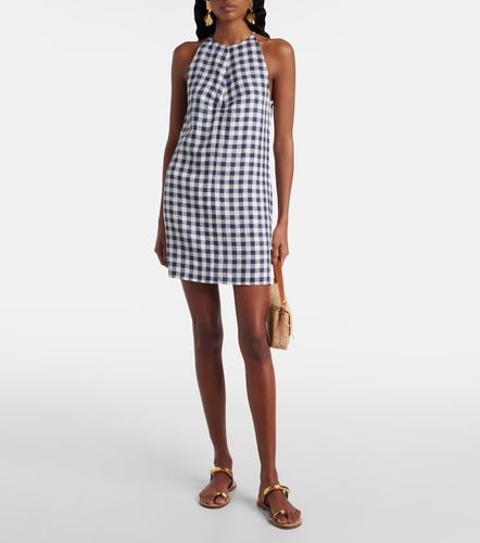 Robe Antigua en lin à carreaux vichy - Asceno - Modalova
