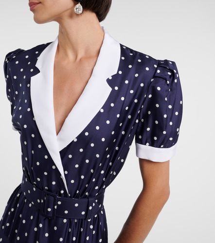 Robe midi en sergé de soie à pois - Rodarte - Modalova