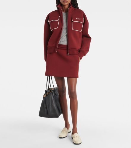 T-shirt en cachemire et soie à logo - Gucci - Modalova