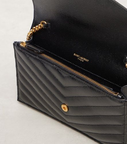 Portefeuille à chaîne Cassandre Envelope Small en cuir - Saint Laurent - Modalova