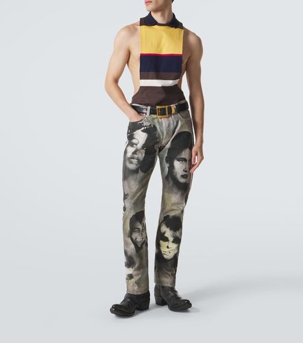 Versace Jean droit imprimé - Versace - Modalova