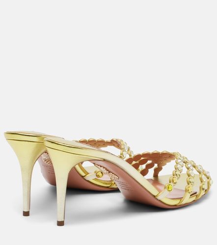 Mules Tequila en cuir à ornements - Aquazzura - Modalova