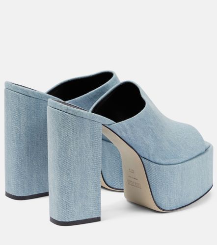 Mules Sasha à plateau en denim - Paris Texas - Modalova
