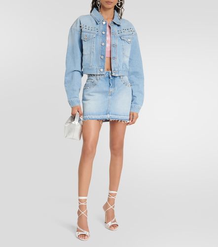 Veste en jean à ornements - Alessandra Rich - Modalova