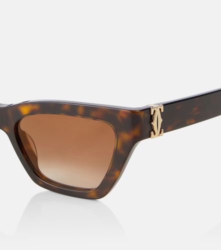 Lunettes de soleil œil-de-chat Signature C - Cartier Eyewear Collection - Modalova