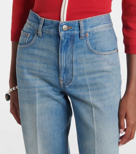 Jean droit à finitions en jacquard - Valentino - Modalova