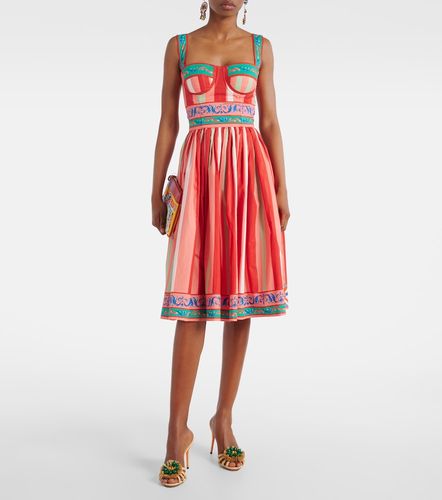 Robe Taormina rayée en coton - Dolce&Gabbana - Modalova