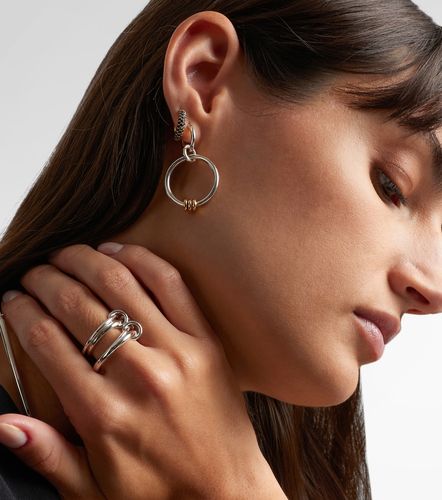 Boucle d’oreille unique Micro Hoop en or 18 ct et diamants - Spinelli Kilcollin - Modalova