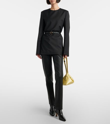 Pantalon droit Coleman en cuir - Joseph - Modalova