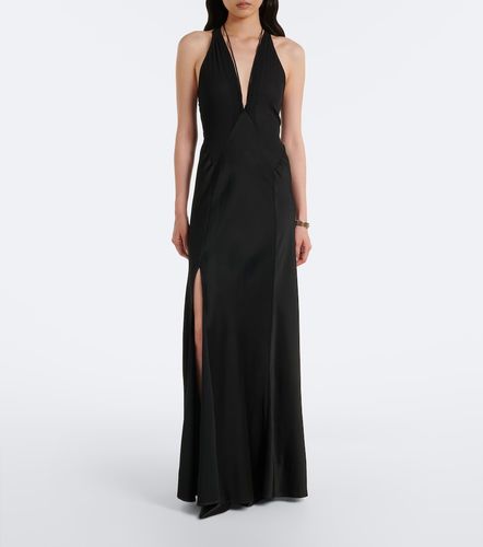 Robe longue en satin de crêpe - Victoria Beckham - Modalova