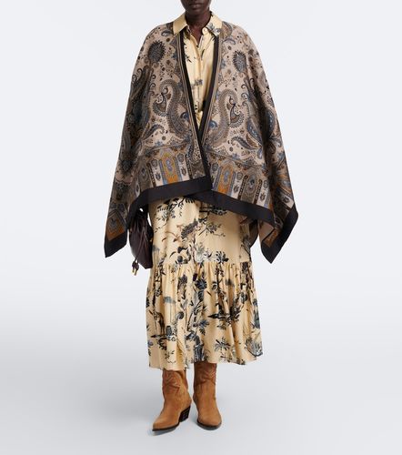 Robe longue ceinturée à imprimé - Etro - Modalova