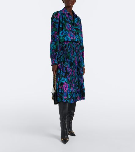 Gucci Jupe midi en soie à fleurs - Gucci - Modalova