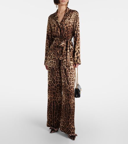 Blouse imprimée en soie mélangée - Dolce&Gabbana - Modalova