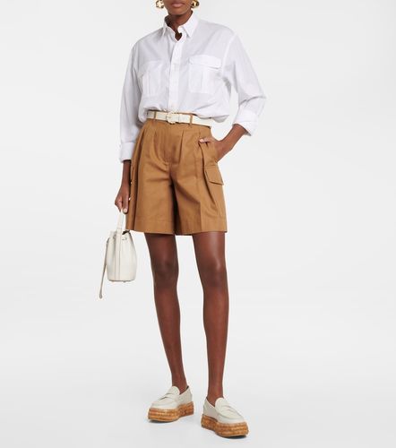 Mocassins à plateforme en cuir et raphia - Tod's - Modalova