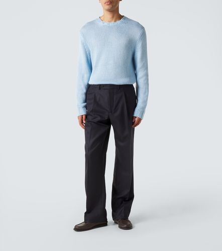 Pantalon droit Amo en laine - Saman Amel - Modalova