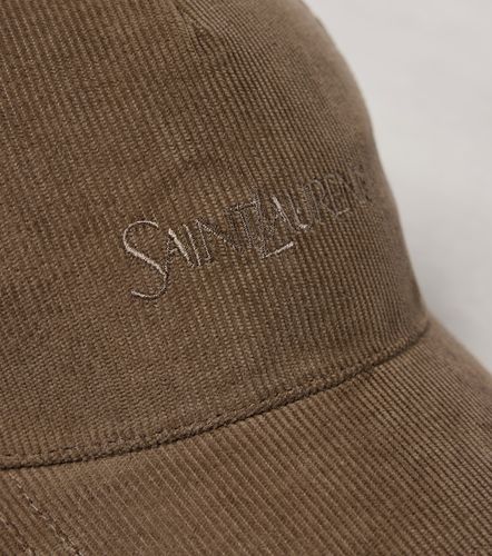 Casquette en velours côtelé - Saint Laurent - Modalova