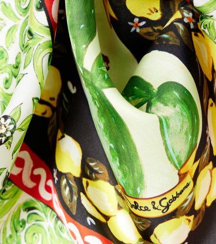 Foulard imprimé en soie - Dolce&Gabbana - Modalova