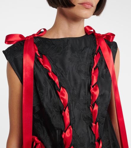 Robe midi en brocart et satin - Simone Rocha - Modalova