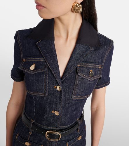 Self-Portrait Robe midi en jean - Self-Portrait - Modalova