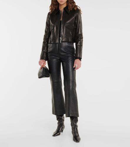 Veste courte Cordelia en cuir - Khaite - Modalova