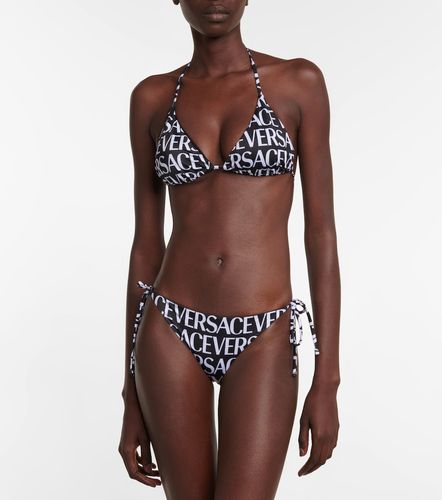Versace Culotte de bikini à logo - Versace - Modalova