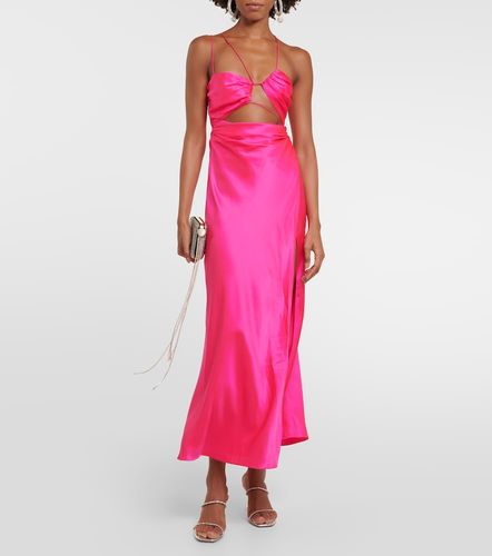 Robe midi asymétrique en soie - The Sei - Modalova