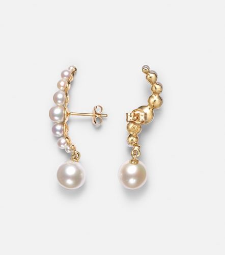 Boucles d’oreilles en or 14 ct et perles - Mateo - Modalova