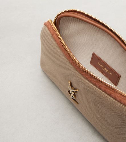 Sac à bandoulière Gaby en toile et cuir - Saint Laurent - Modalova