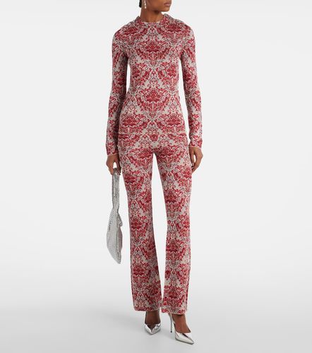 Pantalon droit à motif cachemire - Rabanne - Modalova