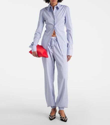 Pantalon de pyjama en coton rayé - The Attico - Modalova