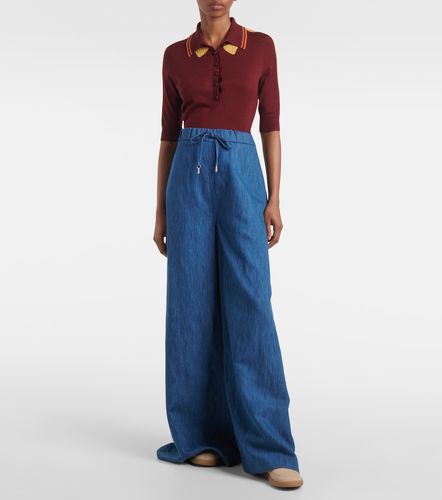 Pantalon ample Gelos à taille haute en coton et lin - Gabriela Hearst - Modalova