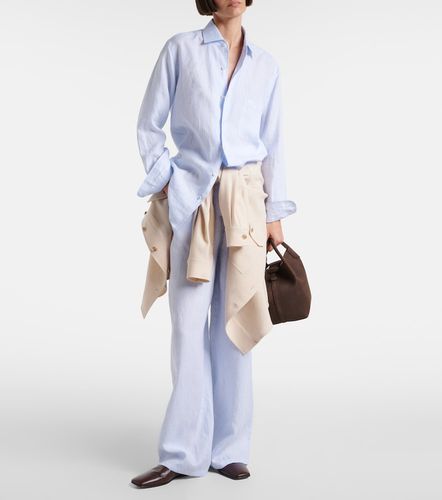 Pantalon ample Valerio à taille haute en lin - Loro Piana - Modalova