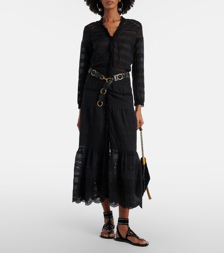Robe longue Daniva en coton et dentelle - Marant Etoile - Modalova