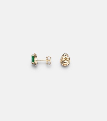 Boucles d'oreilles Birthstone Bonbon en or 14 ct et émeraudes - Stone and Strand - Modalova