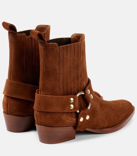 Bottes motardes Helena en daim - Paris Texas - Modalova