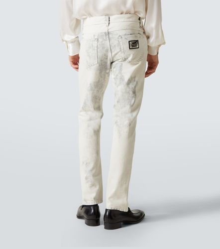 Jean straight imprimé - Dolce&Gabbana - Modalova
