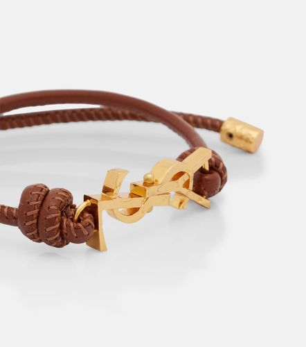 Bracelet Cassandre en cuir - Saint Laurent - Modalova