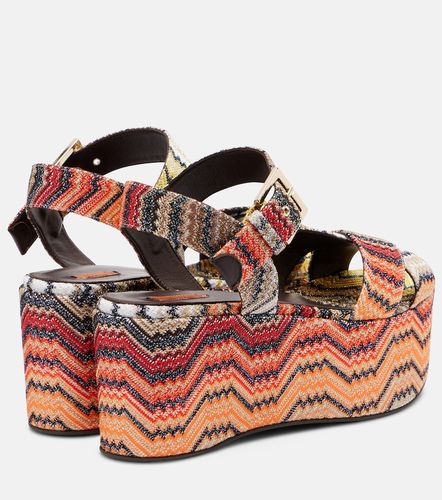 Sandales compensées Julia Zigzag en lamé - Missoni - Modalova