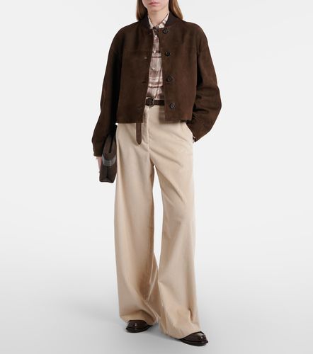 Veste courte en daim - Brunello Cucinelli - Modalova