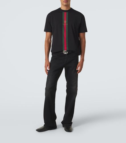 Gucci T-shirt Web Stripe en coton - Gucci - Modalova