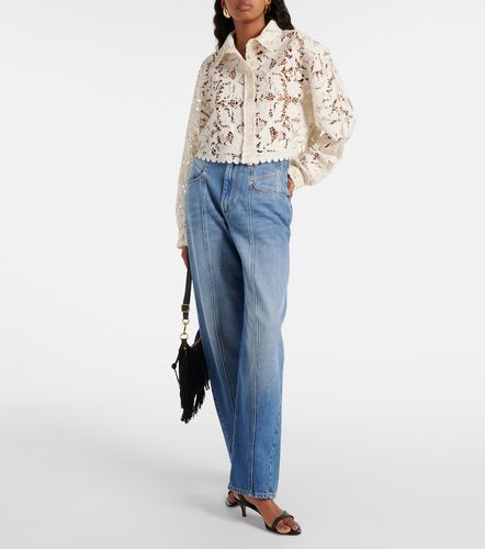 Chemise cropped en dentelle de coton - Isabel Marant - Modalova