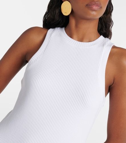 Robe midi en maille jersey côtelée - Vince - Modalova