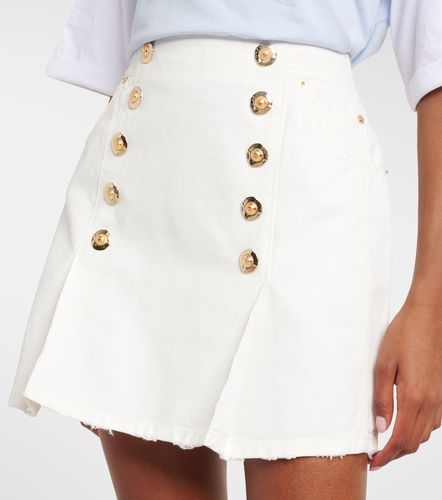 Balmain Mini-jupe en toile de coton - Balmain - Modalova