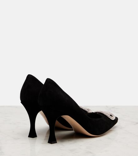 Escarpins Alicia 85 en daim à ornements - Gucci - Modalova