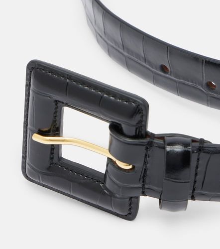 Ceinture Soma en cuir façon croco - Nour Hammour - Modalova