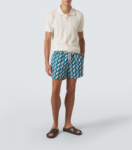 Polo rayé Vidal en jacquard de coton - Frescobol Carioca - Modalova