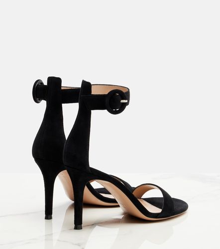 Sandales Portofino 85 en daim - Gianvito Rossi - Modalova