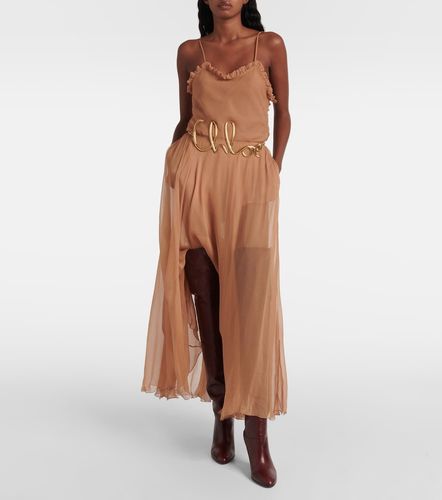 Chloé Jupe midi en mousseline de soie - Chloe - Modalova